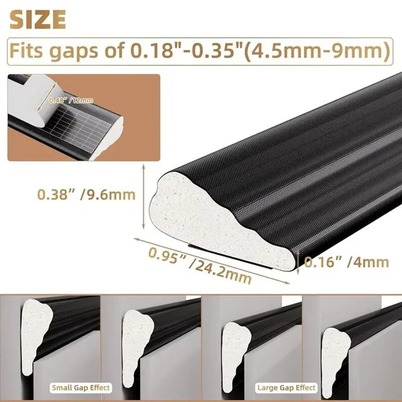 Acoustic Insulation Foam Window Seal Strip Windproof Soundproof