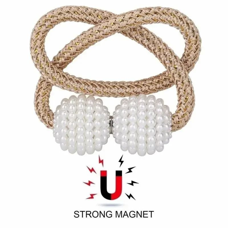 Magnetic Pearl Curtain Clip Tie Back