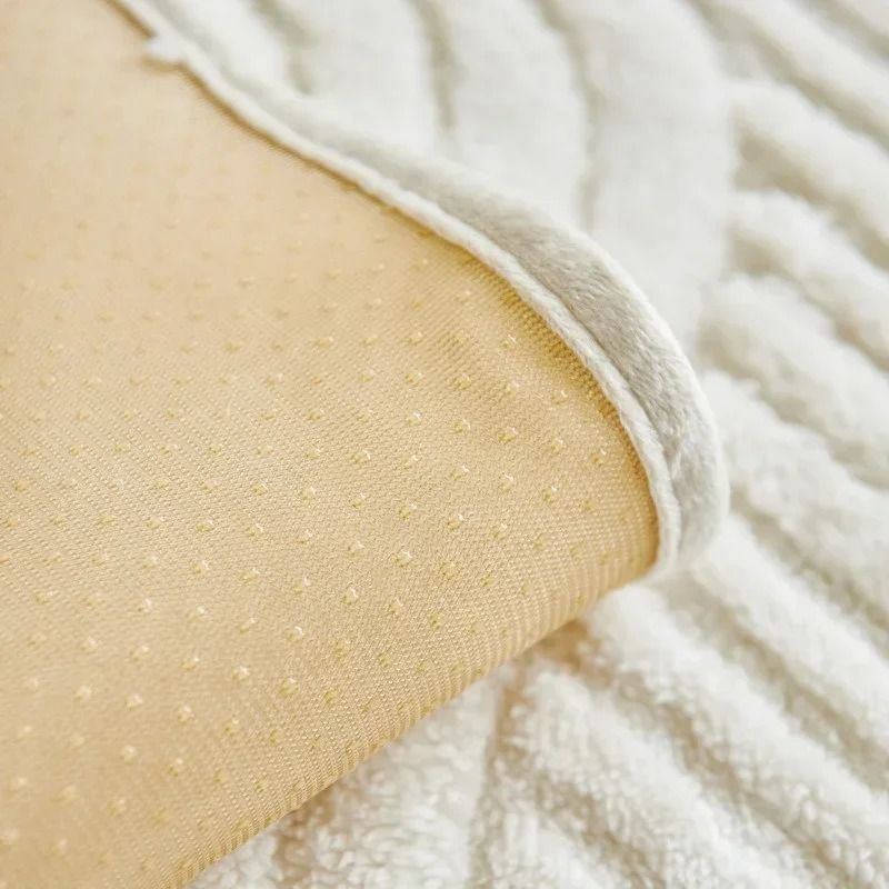 Plush Sofa Cover Non Slip Thick Couch Slipcover Mat