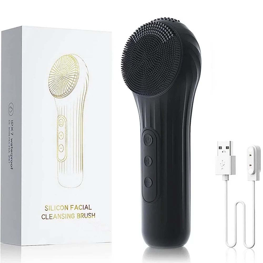 Rechargeable Sonic Facial Cleansing Brush Waterproof Deep Clean Face Scrubber