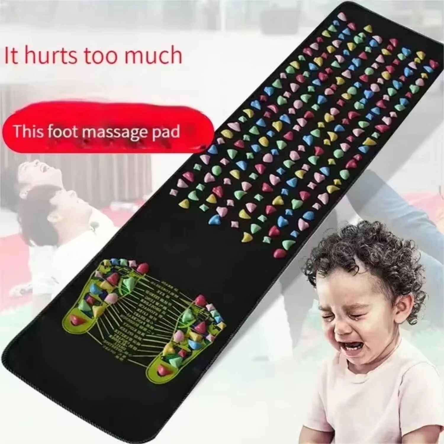 Acupressure Reflexology Foot Massage Pad – Health Care Foot Massager for Pain Relief & Relaxation
