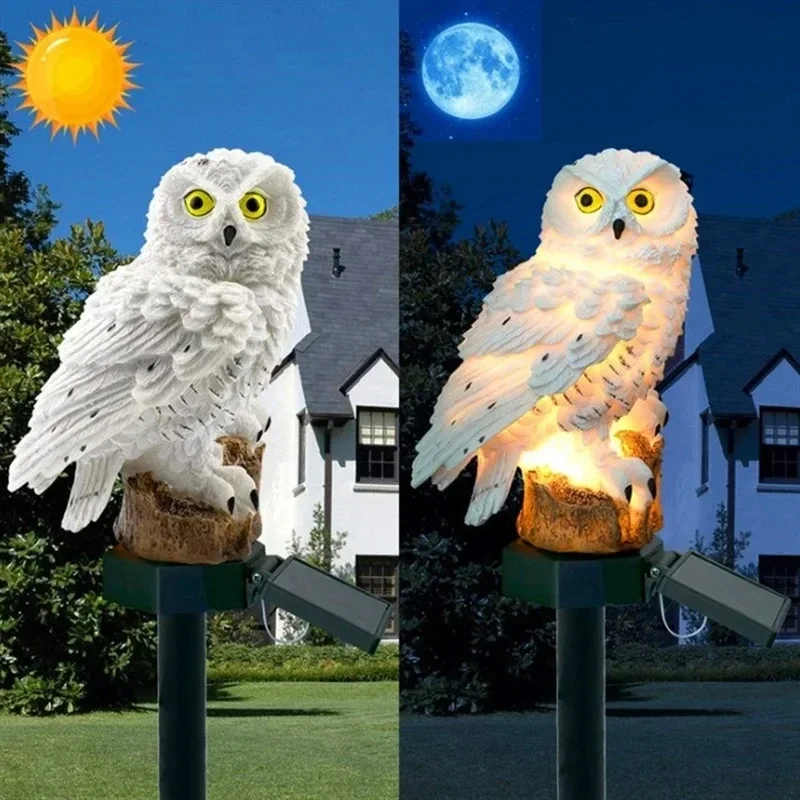 Solar Lamp Owl Animal Solar Garden Lights, Solar Powered LED Light for Outdoor Garden Decoration