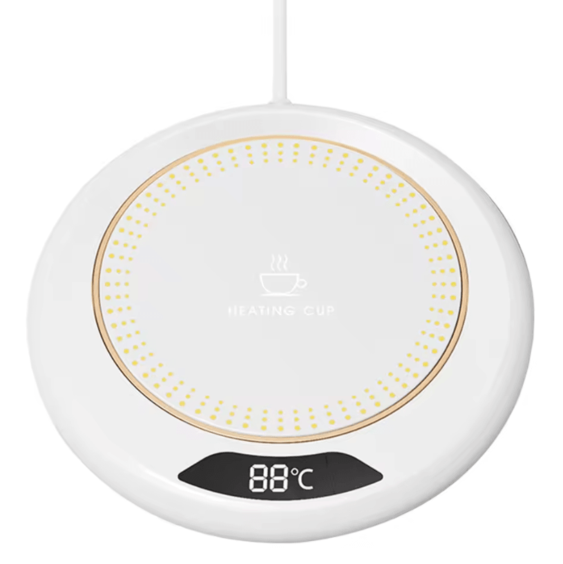 USB Coffee Mug Warmer Coaster – 3-Level Temperature Control 55°C Electric Cup Heating Pad