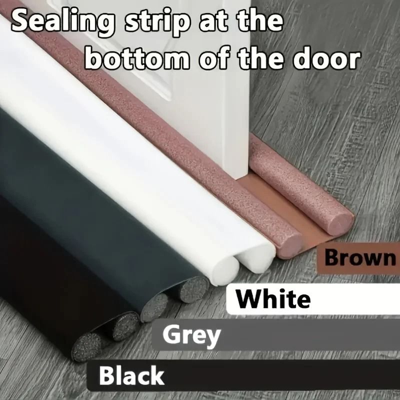 Double Flexible Door Draft Stopper Weatherproof Seal