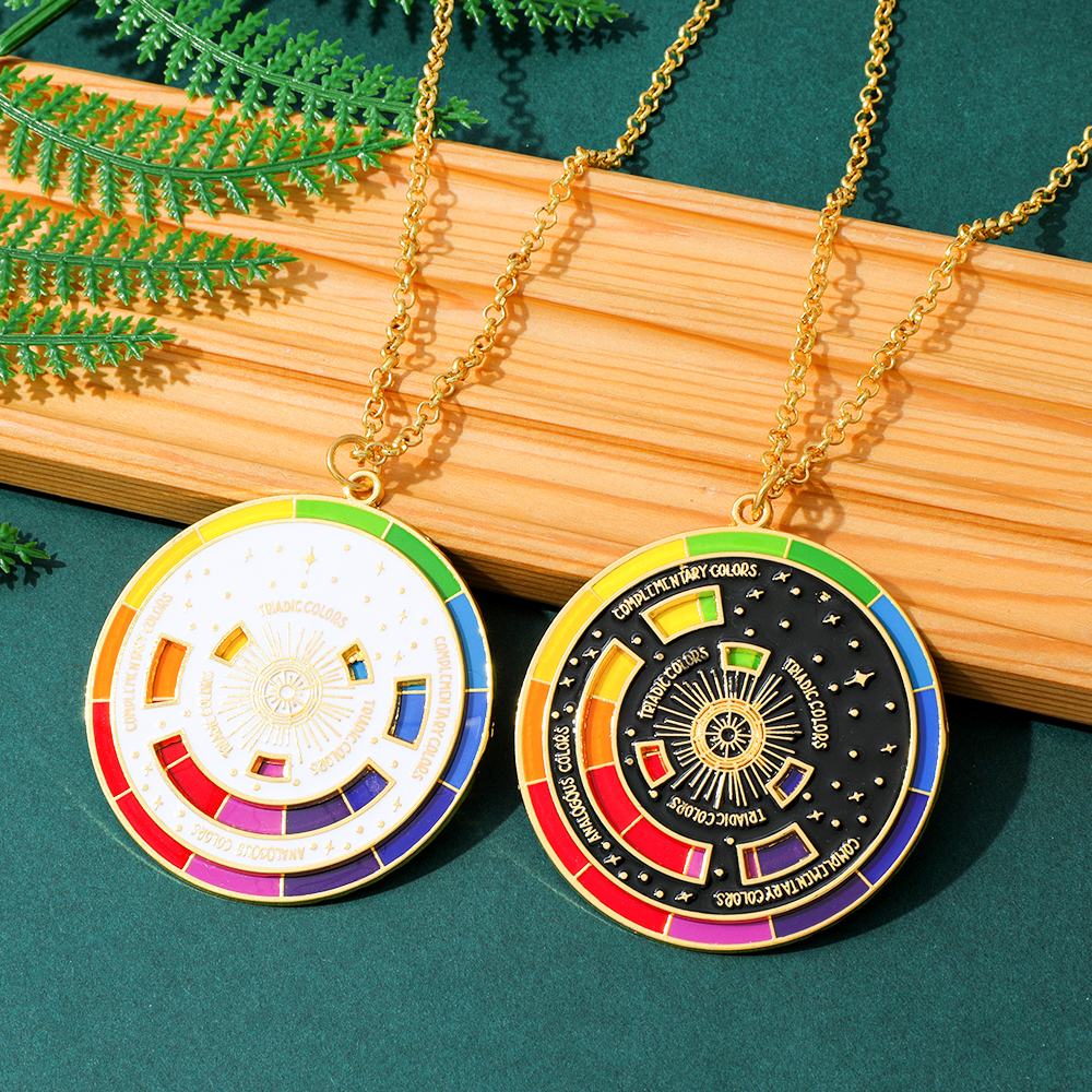 Color Wheel Keychain for Artists Interactive Art Gift Keyring