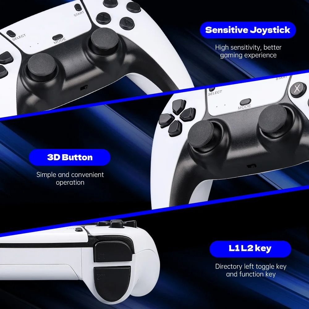 4K Ultra HD Retro Game Stick – 20,000+ Classic Games with Dual 2.4G Wireless Controllers