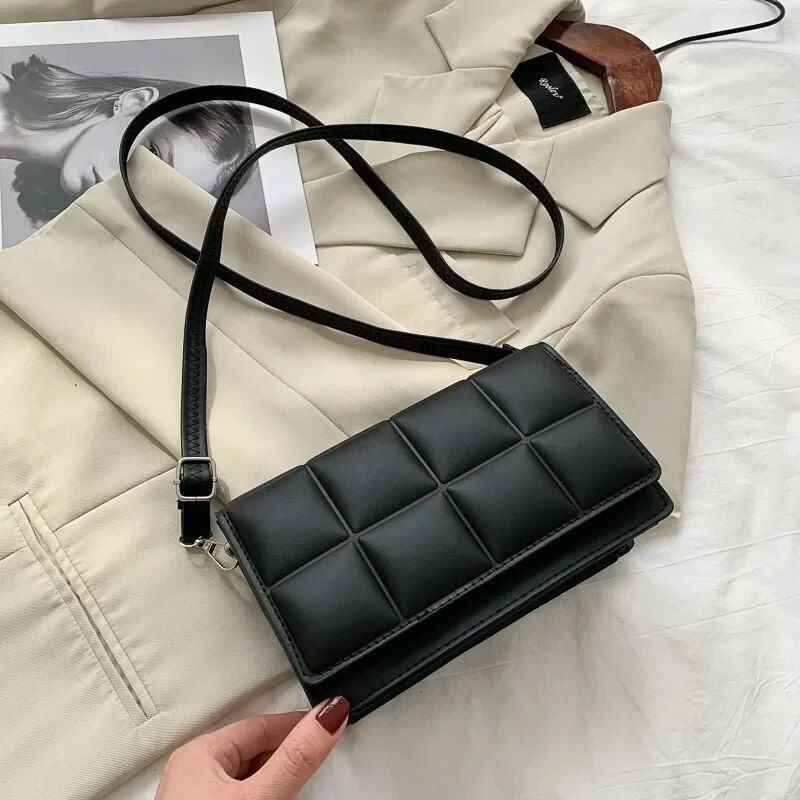 Classic Handle Handbag Women Small PU Leather Crossbody Bag Fashion Designer Shoulder Bag