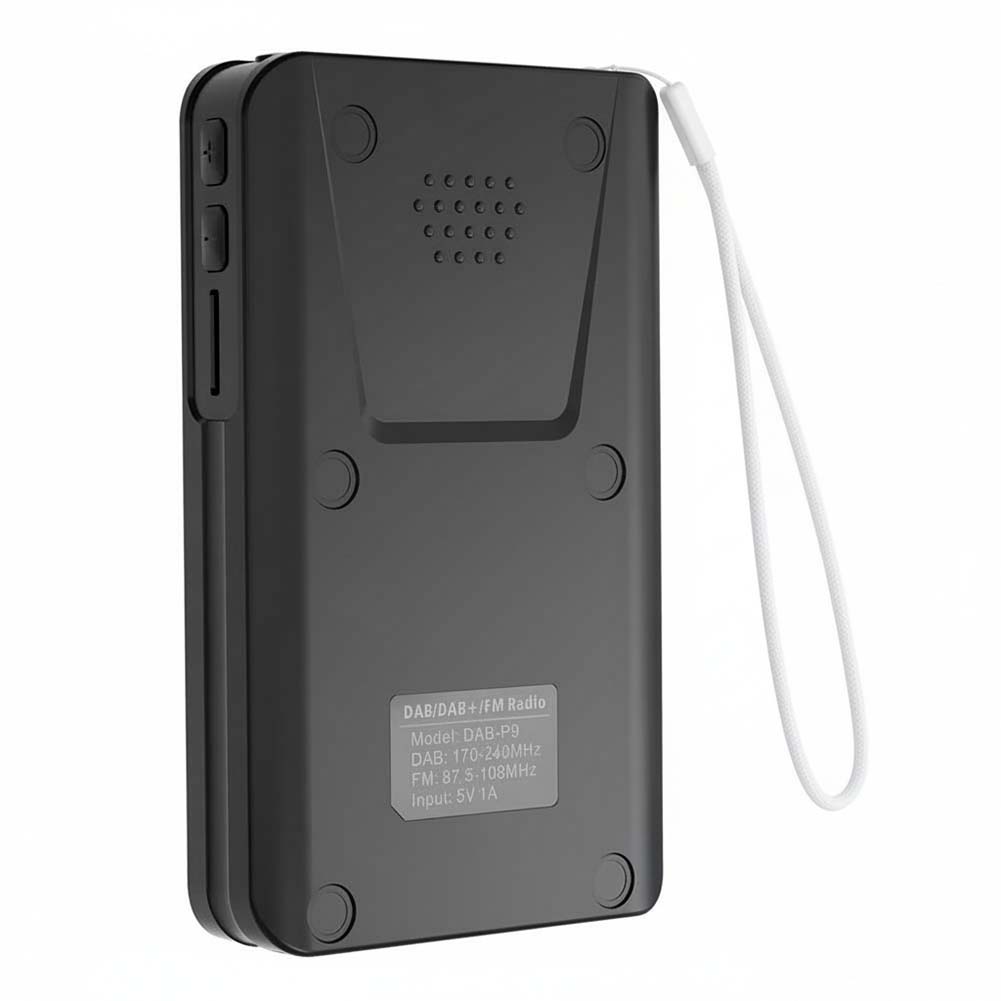 Portable Digital Radio Speaker with Color Screen Mini DAB FM Radio with Headphone Jack & Music Play for Outdoor Use