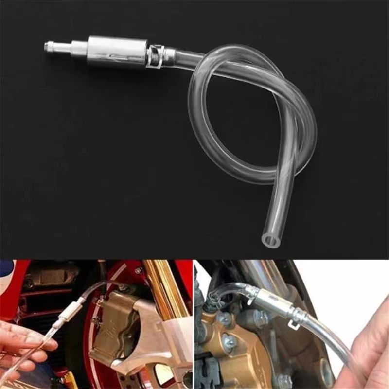 Hydraulic Clutch & Brake Bleeder Hose Kit with One-Way Valve for Car and Motorcycle
