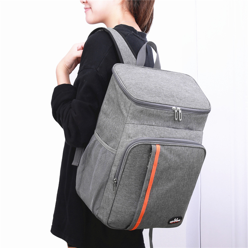 Durable Portable Thermal Lunch Bag, Waterproof Cooler Icebox, Insulated Case for Camping, Food Box, Oxford Dinner