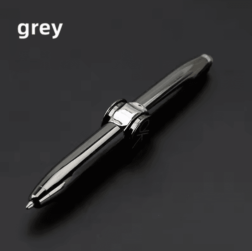 Multifunctional Gyro Fidget Pen – Metal LED Spinner Ballpoint with Luminous Rotating Top