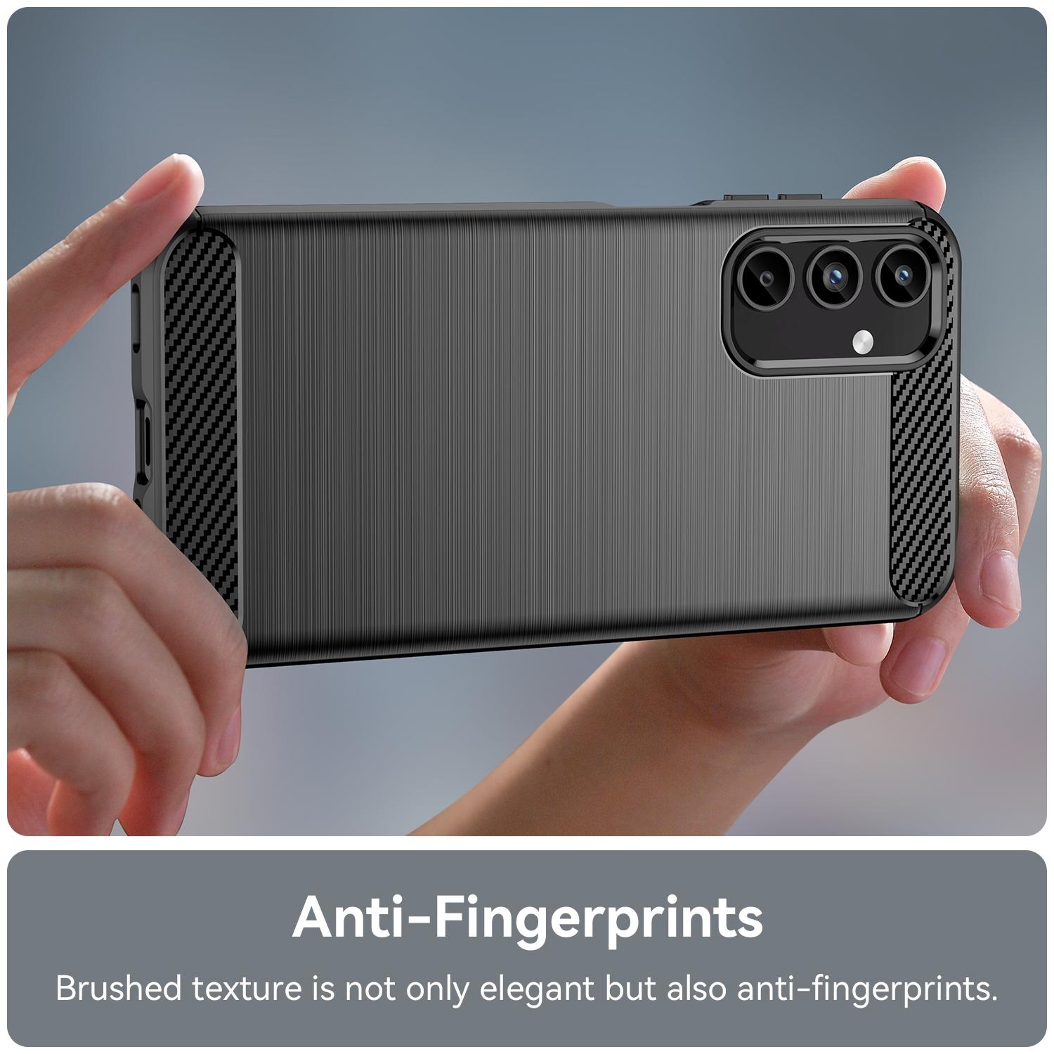 Premium Samsung Galaxy phone case, Carbon Fiber Texture TPU protective case