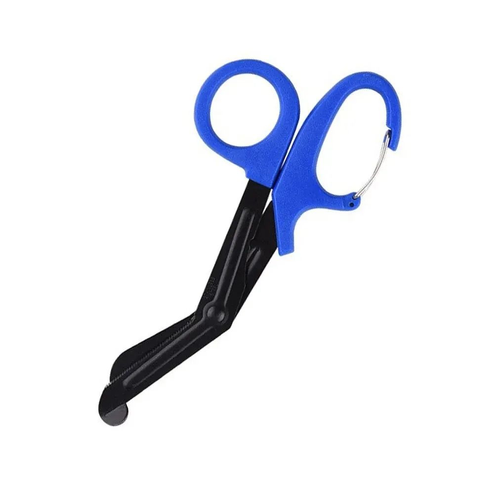Stainless Steel Trauma Shears with Carabiner Emergency Bandage Cutting Scissors