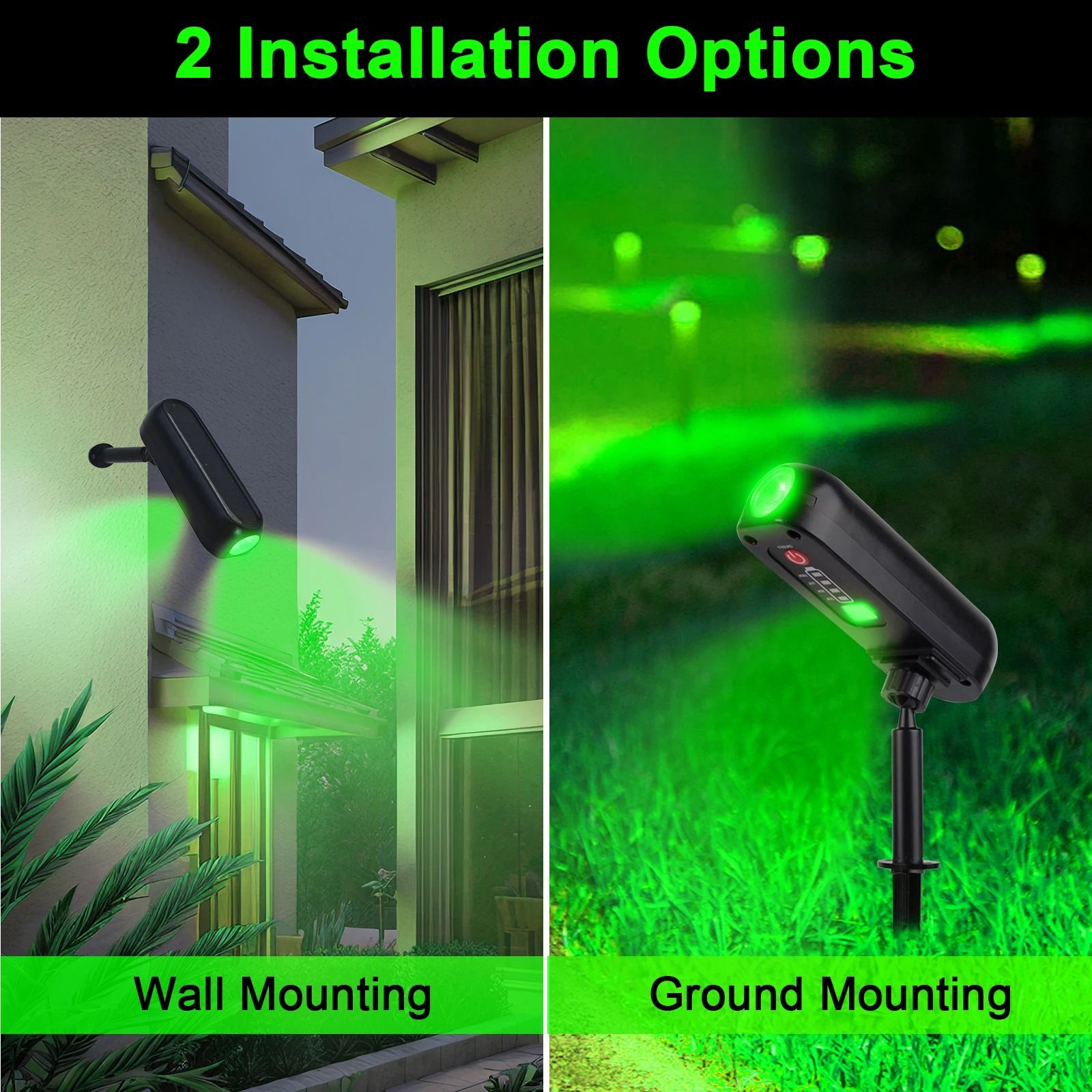 Professional Solar LED Outdoor Spotlight – IP65 Green Garden Uplight for Trees, Pathways & Yard (4PCS Set)