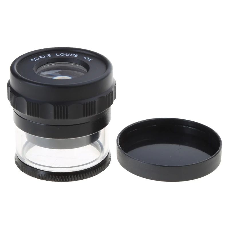 10X Handheld Magnifying Loupe with Scale