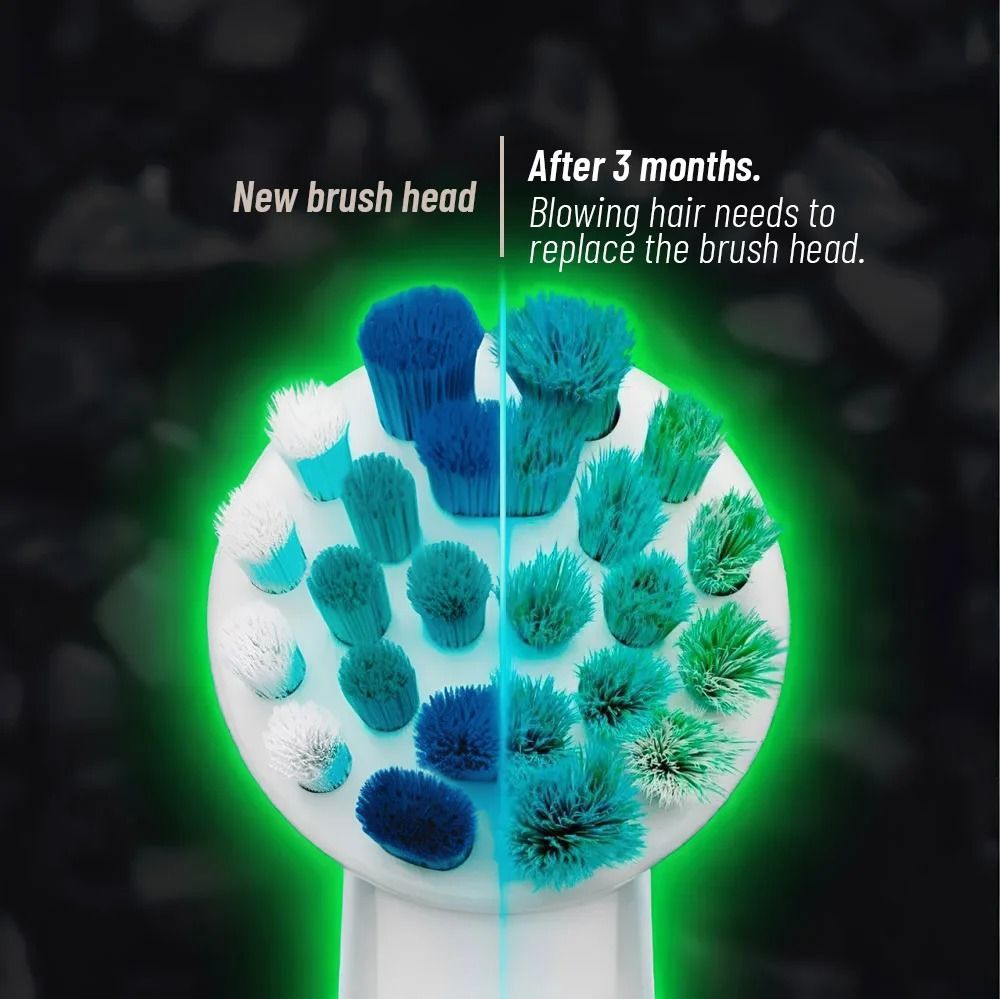 Electric Toothbrush Replacement Brush Heads Basic Cleaning Nozzle Compatible with D100 D25 D30 D32