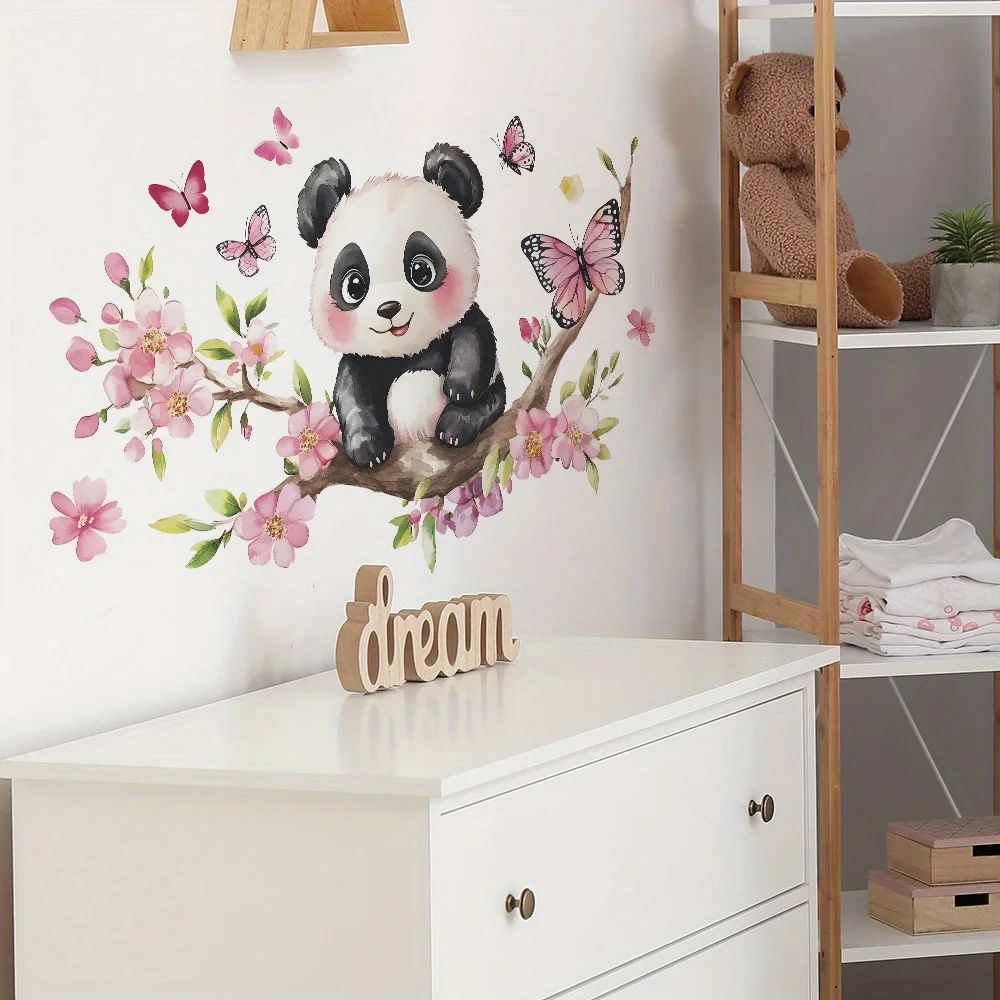 Panda Blossom Wall Sticker