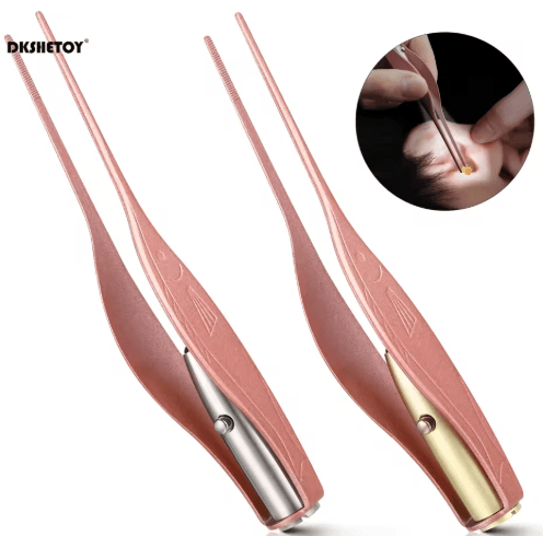 LED Ear Wax Remover for Kids Lighted Ear Cleaning Tool with Safe Wax Spoon