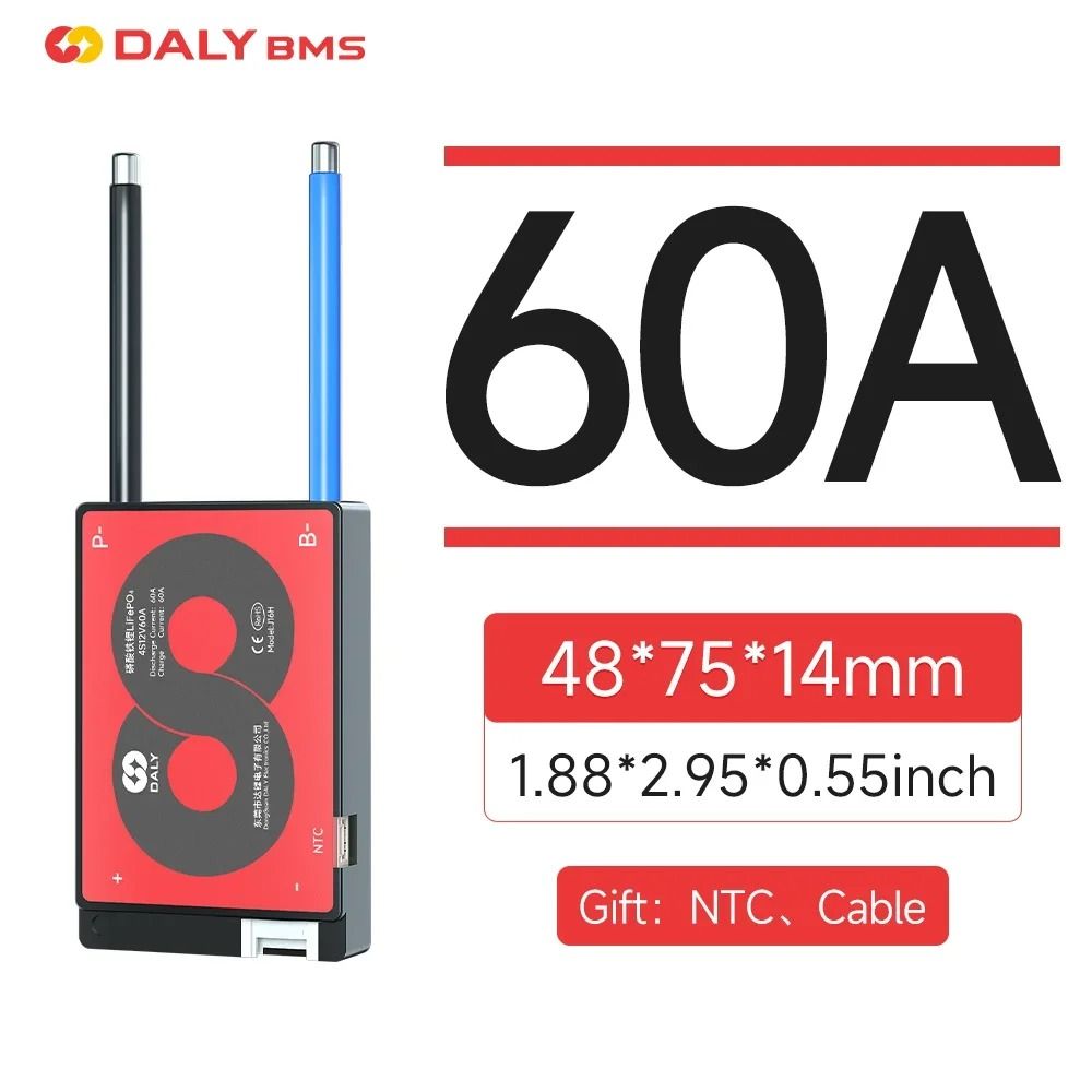 DALY BMS Li-ion and LiFePO4 Battery Management System with Balance Function 15A–100A