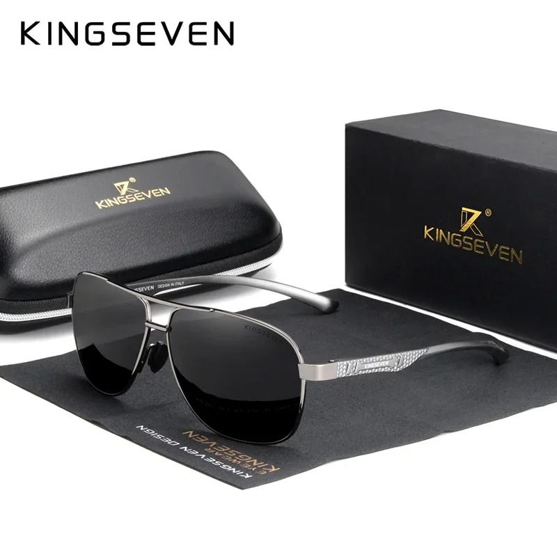Polarized Aluminum Sunglasses UV400 HD Lens Pilot Eyewear with Photochromic Night Vision Protection