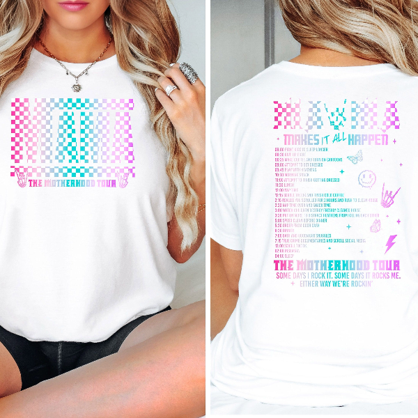 Mama Motherhood Tour Shirt, Rocker Mom Tee, Mother's Day Gift