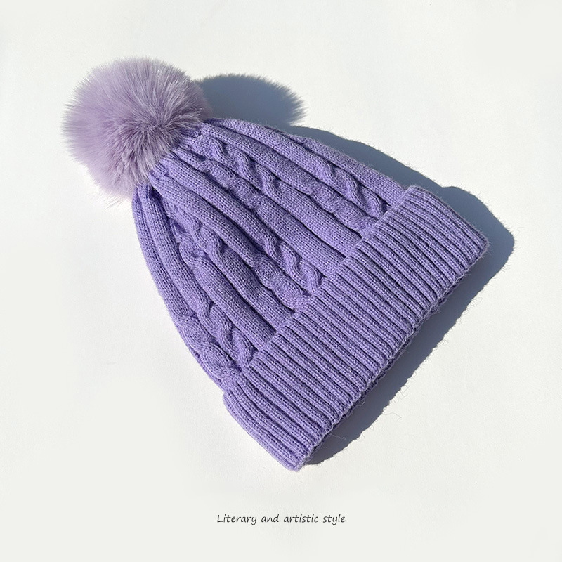 Plush Thickened Cap, Women Warm Beanie Hat, Men's Winter Ski Hat, Ear Protection, Warm Knit Hat, Women's Winter Headwear