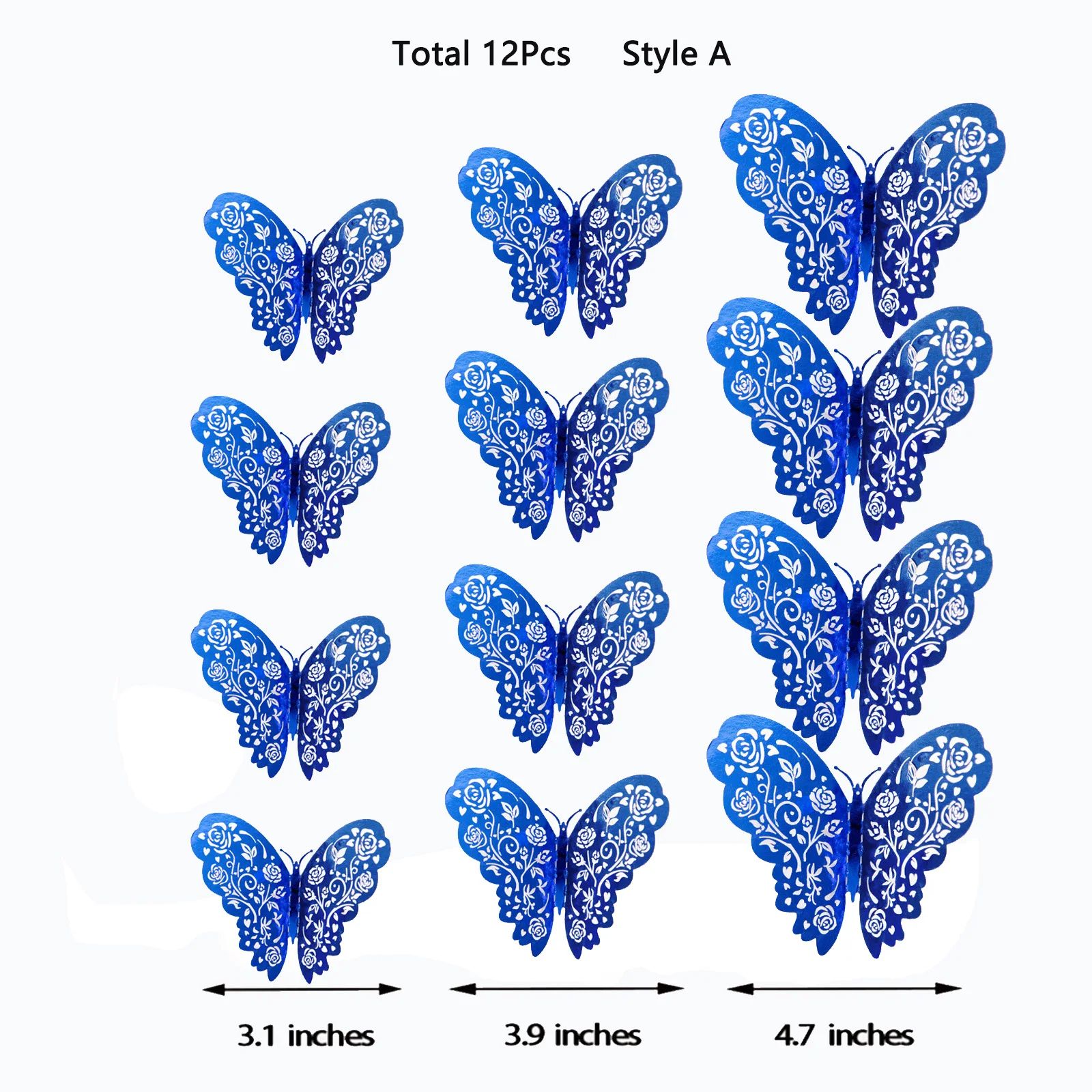 3D Mirror Butterfly Wall Stickers – Elegant DIY Wall Decoration for Modern Spaces