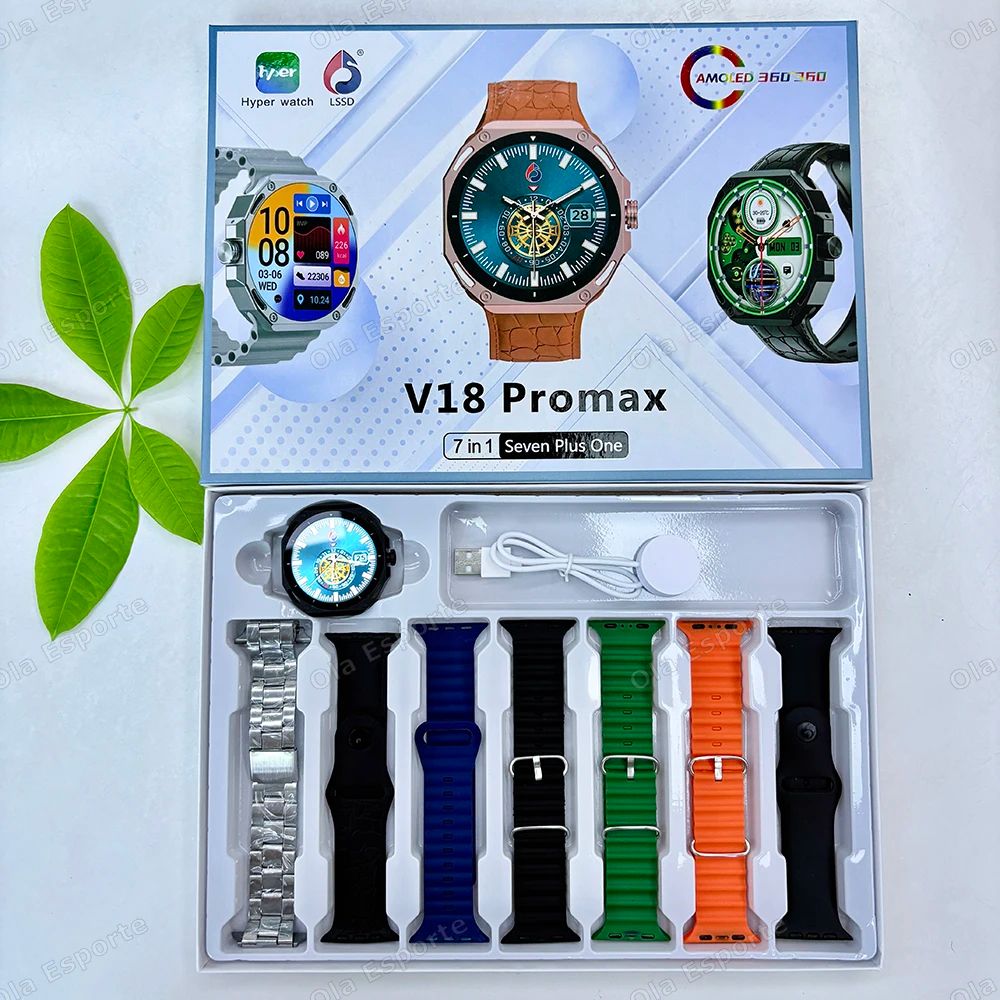 Smart Fitness Watch with AMOLED Display