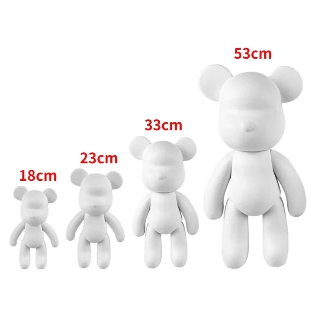 DIY Fluid Bear Sculpture Kit Graffiti Resin Bear Art Decor
