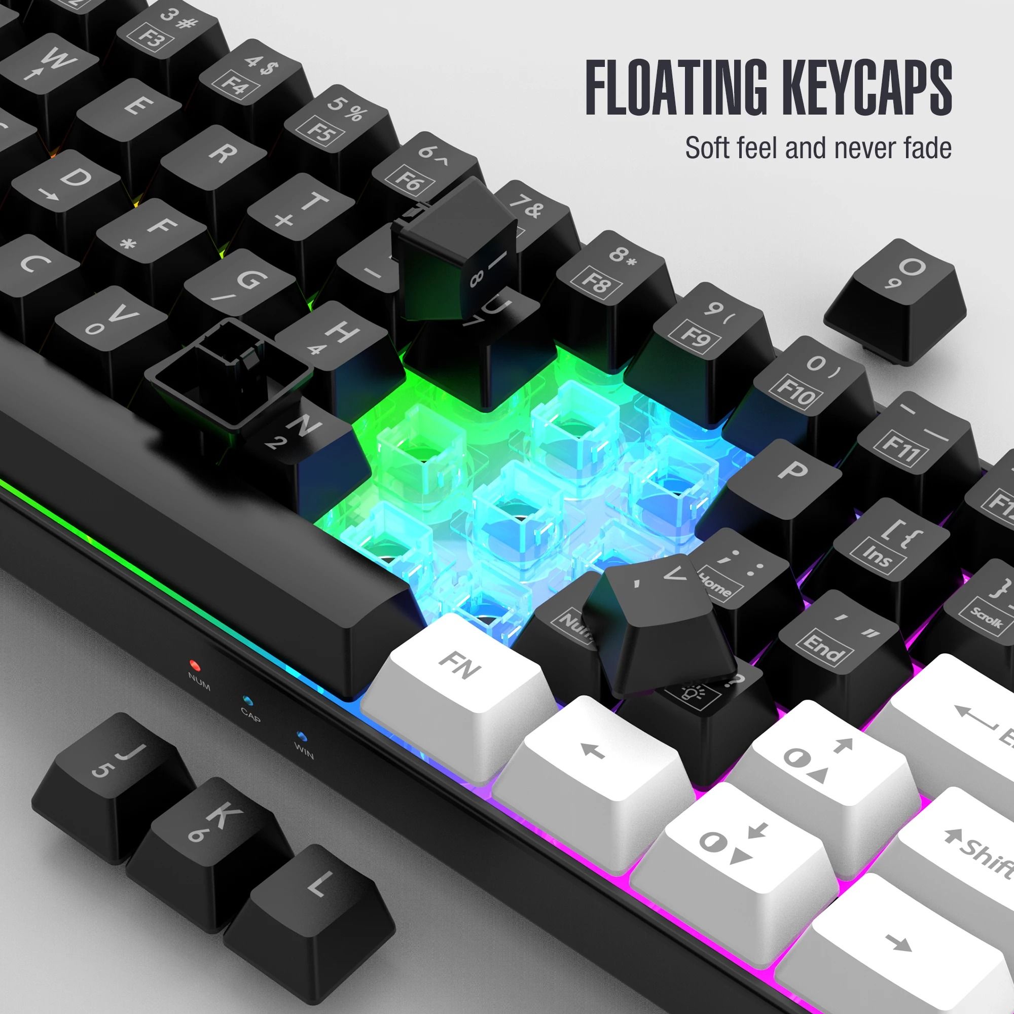 60 Wired RGB Backlit Compact Gaming Keyboard