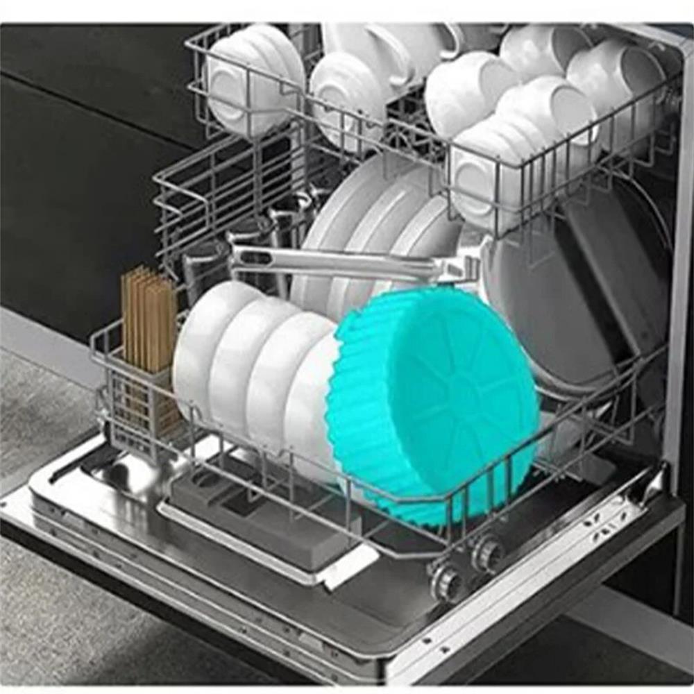 Silicone Air Fryer Baking Tray Mat High-Temperature Resistant, Foldable & Food Grade with Double Ear Handles
