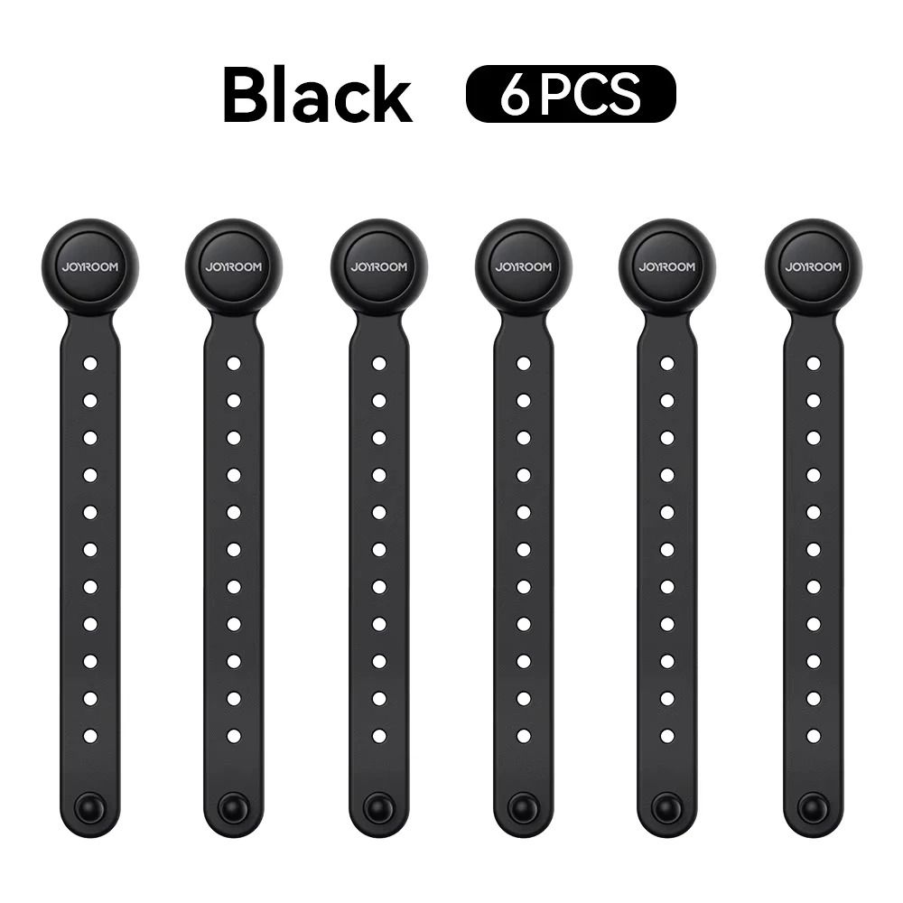 MagniWrap Magnetic Cable Ties Adjustable Cable Organizer Straps Set of 6