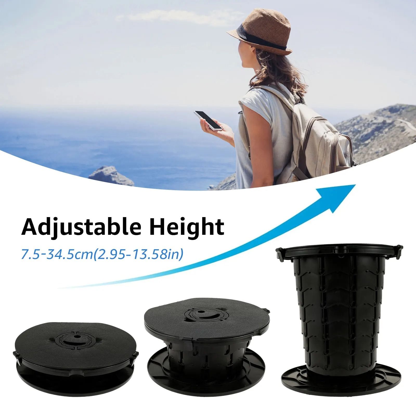 Portable Retractable Camping and Travel Toilet