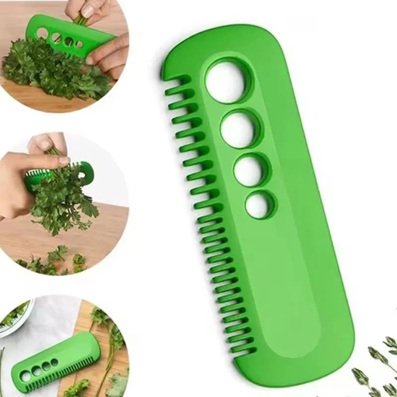 HerbEase Leaf Stripper & Cutter - herb leaf remover and Vegetable Prep Tool