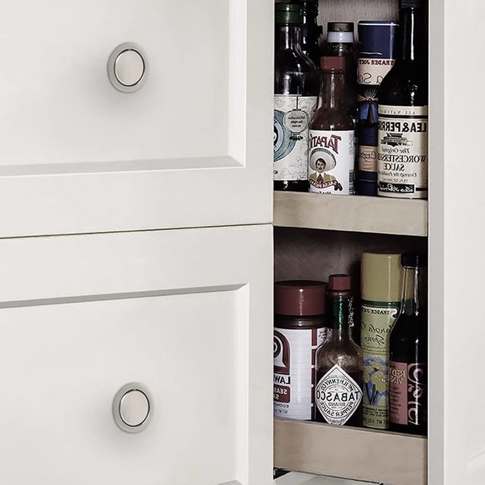 Modern Stainless Steel Recessed Cabinet Handles Hidden Flush Mount Drawer Pulls