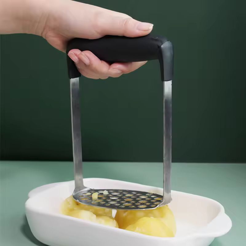 Premium Stainless Steel Potato Ricer & Smooth Masher Press