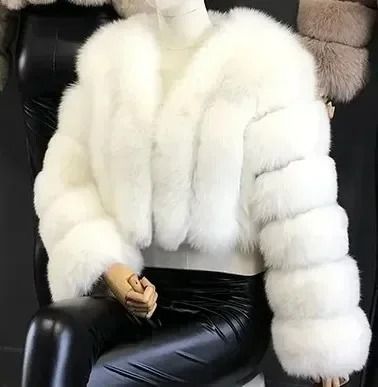 Luxury V-Neck Faux Fox Fur Coat | Chic Winter Teddy Jacket & High-Fashion Outerwear System