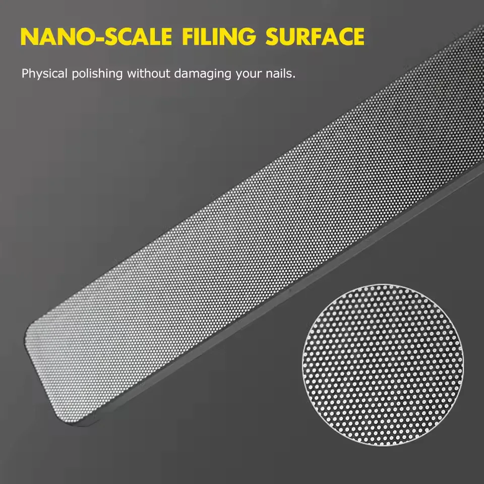Glass Nail Shiner Professional Manic, Nano Nail Buffers Crystal Shine Polisher, Upgrade Glass Nail File