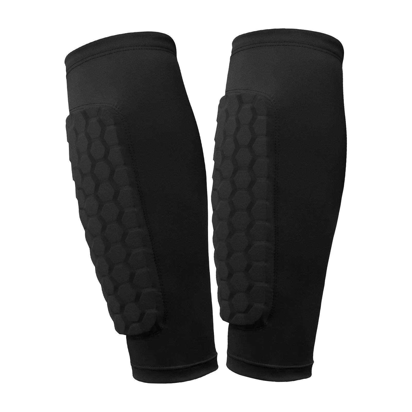 Honeycomb Football Shin Guards Lightweight Ergonomic Calf Protection Pads