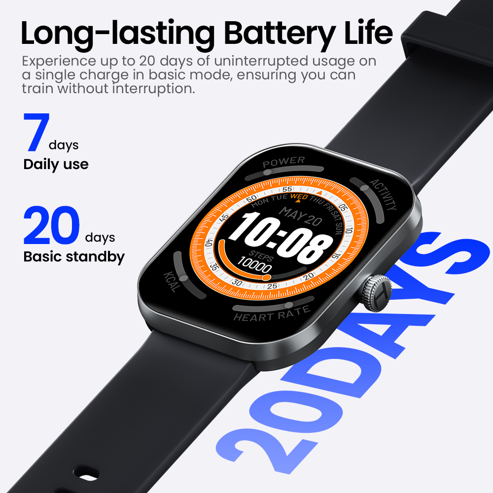Voice Calling Watch, Smart Watch for Men, Waterproof, Health Monitoring, Voice Assistant, Smart Notifications