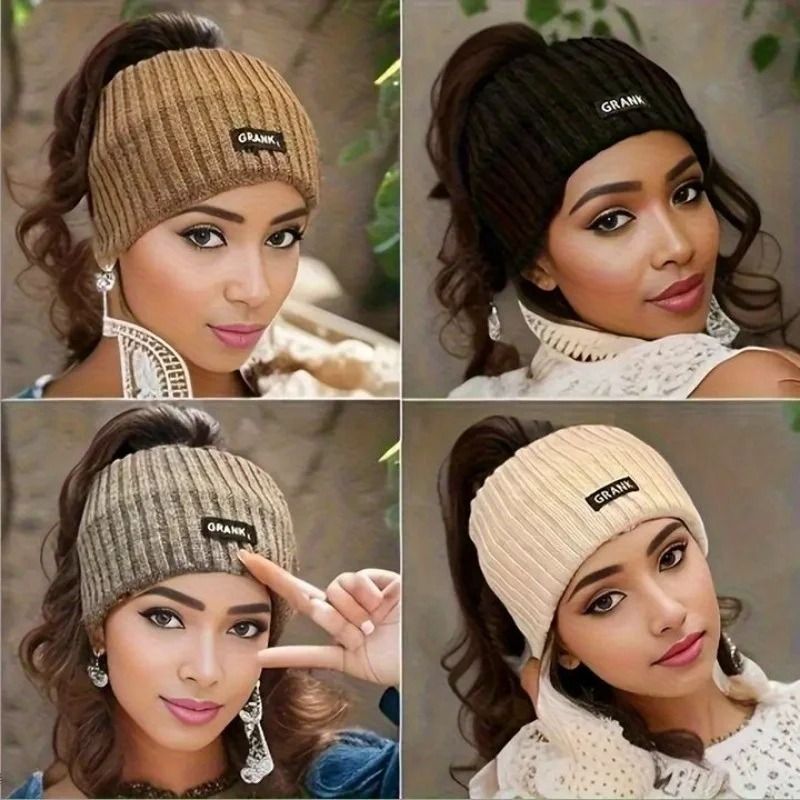 Women Winter Wide Knitted Headband Warm Ear Warmer Headwrap