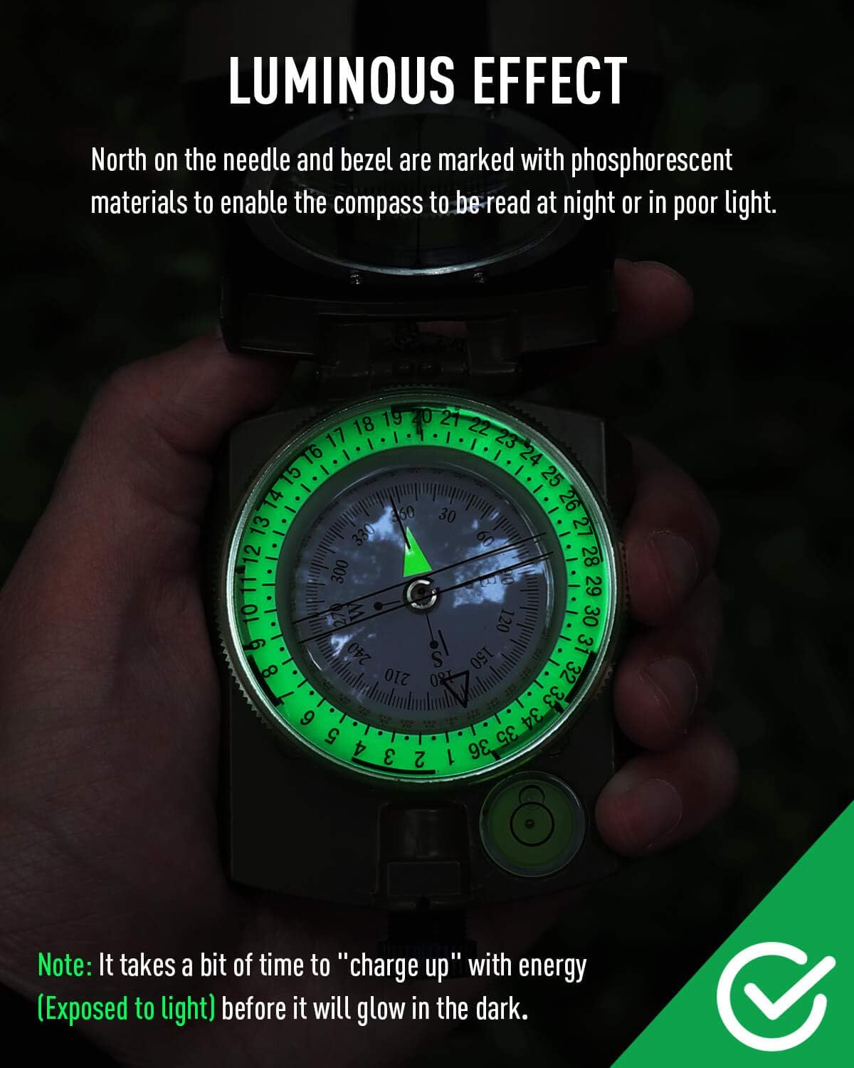 Professional Military Lensatic Sighting Compass