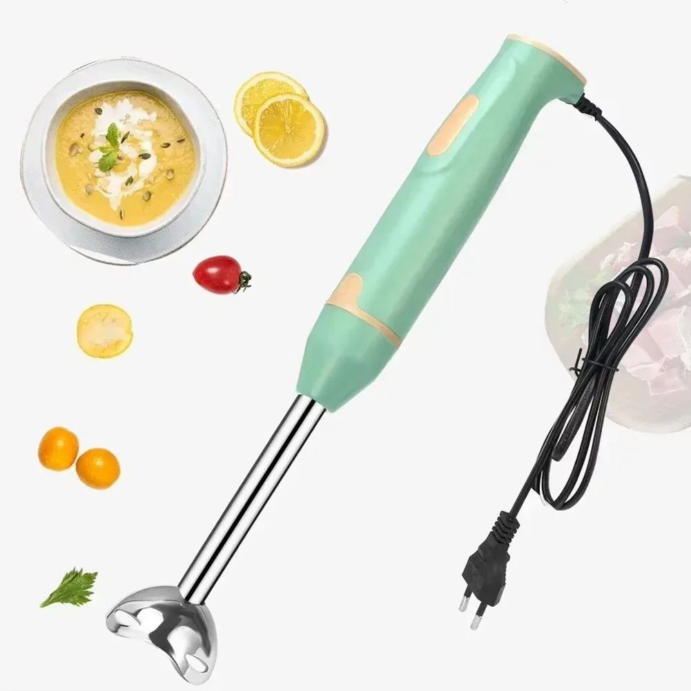 Immersion Stick Mixer Electric Handheld Blender – Portable Vegetable & Meat Grinder for Smoothies, Soups, and Purees