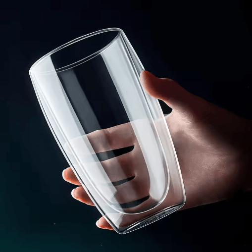 Transparent Heat-Resistant Glass Tumbler Creative Coffee Whiskey and Cocktail Mug