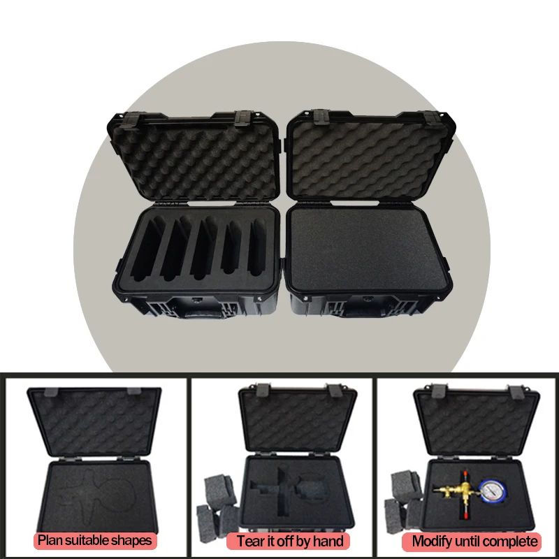 Waterproof Hard Shell Protective Carry Case with Customizable Foam Insert – Shockproof Lockable Tool