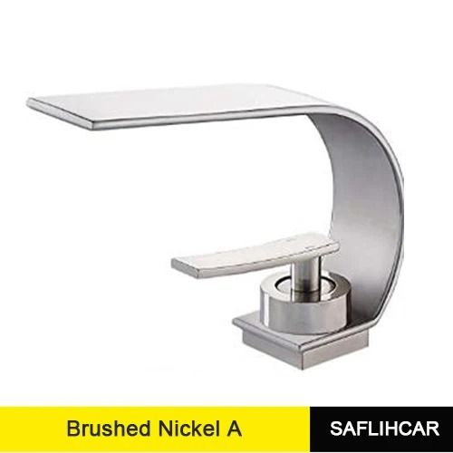 Black Thin Style Bathroom Sink Faucet with Hot and Cold Water Mixer