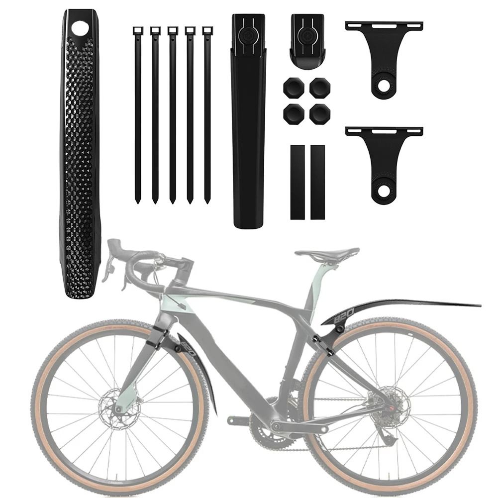 Adjustable Front Rear Bicycle Mud Guards for Road and Gravel Bikes