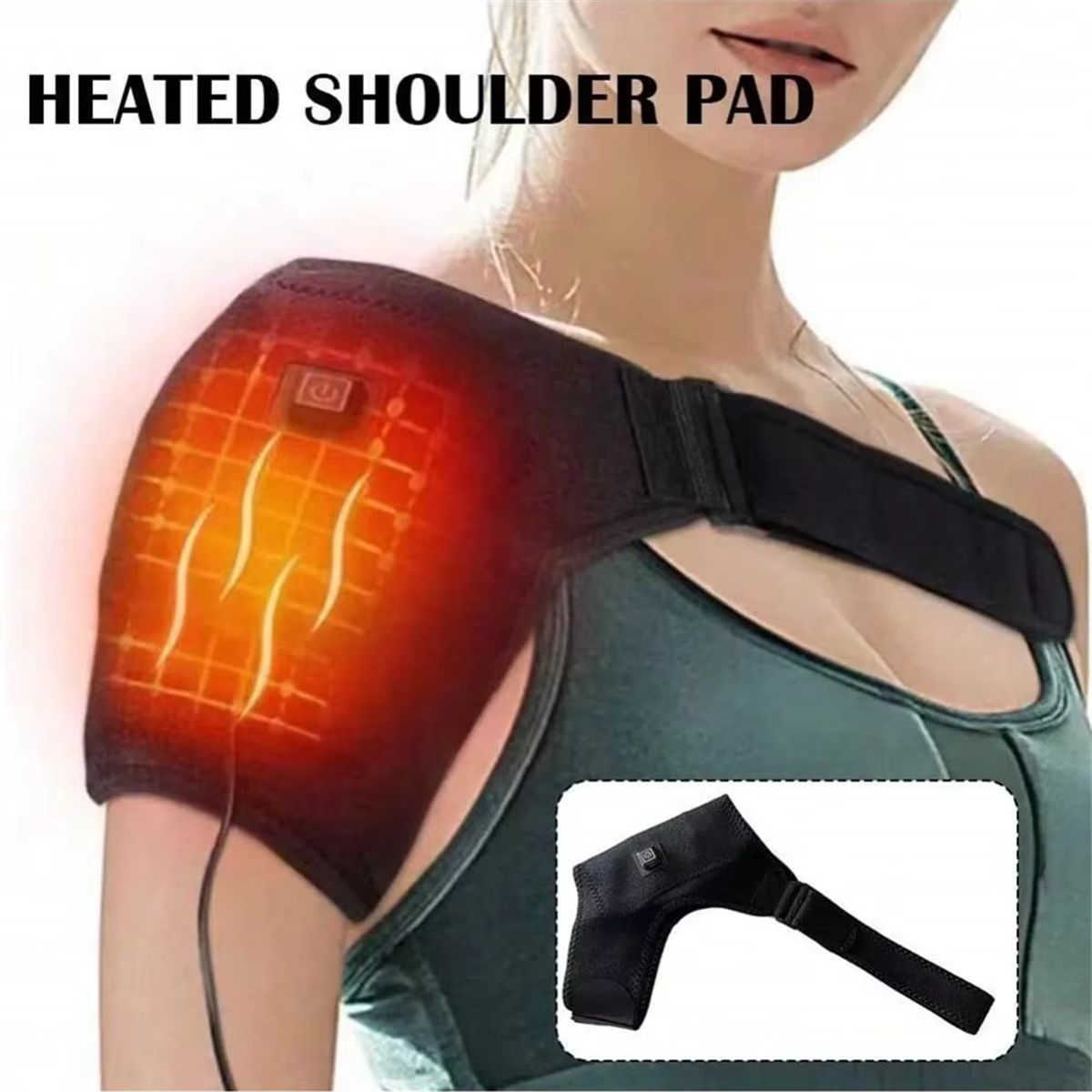 ThermaVibe Heated Knee Massager with Vibration Therapy