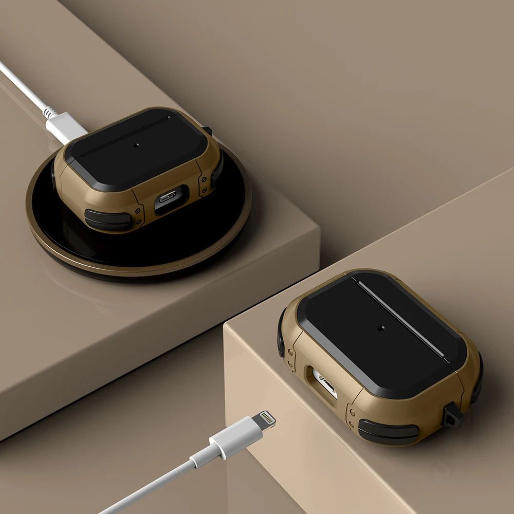 Shockproof Protective AirPods Case with Keychain Clip for AirPods Pro 2/1 and AirPods 1/2/3