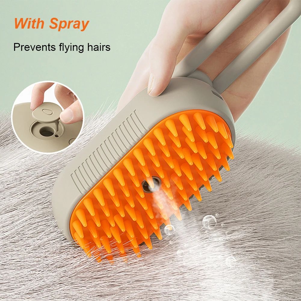 3 in 1 Electric Steam Pet Grooming Brush
